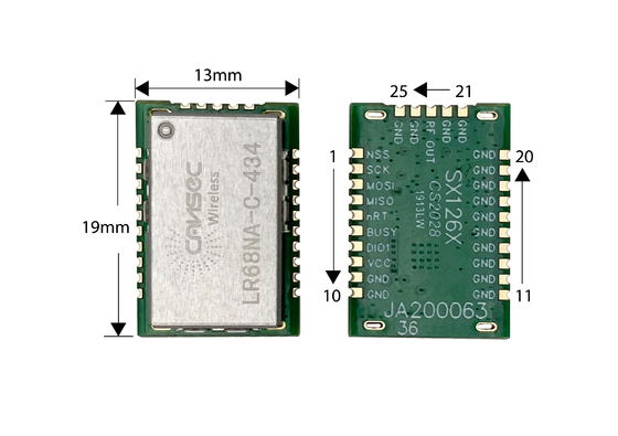 캔세크 무선 LR68NA-C SEMTECH LLCC68 장거리 로라 모듈 스마트 홈 IoT 솔루션 434M//868M/915M Sub-1 GHz