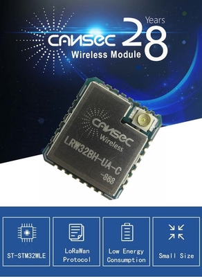 작은 크기의 로라 통신 모듈 Cansec LRW32BH-HA/UA-C ST-STM32WLE 로라완 송신 장거리
