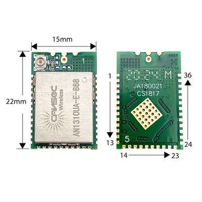 AN1310UA-E 서브 기가헤르츠 모듈 13dBm 텍사스 인스트루먼츠 사 CC1310 모듈